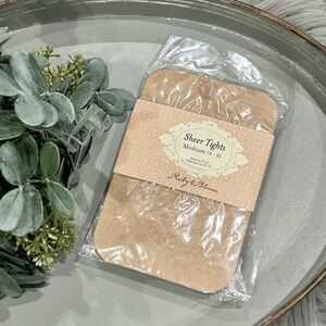 Nordstrom Ruby & Bloom Sheer Tan Tights‎ Medium (4-6 Youth) NEW